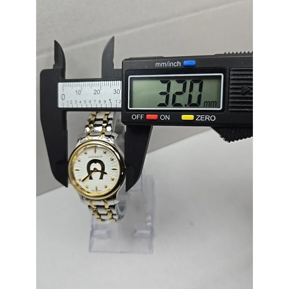 Aigner Como Swiss Made Two Tone Womens Watch Quartz New 